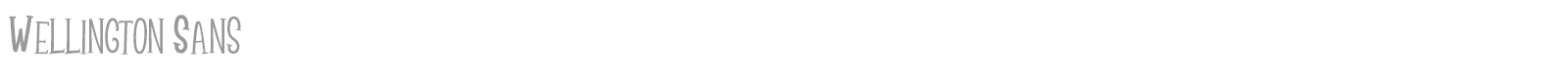 Wellington Sans font preview